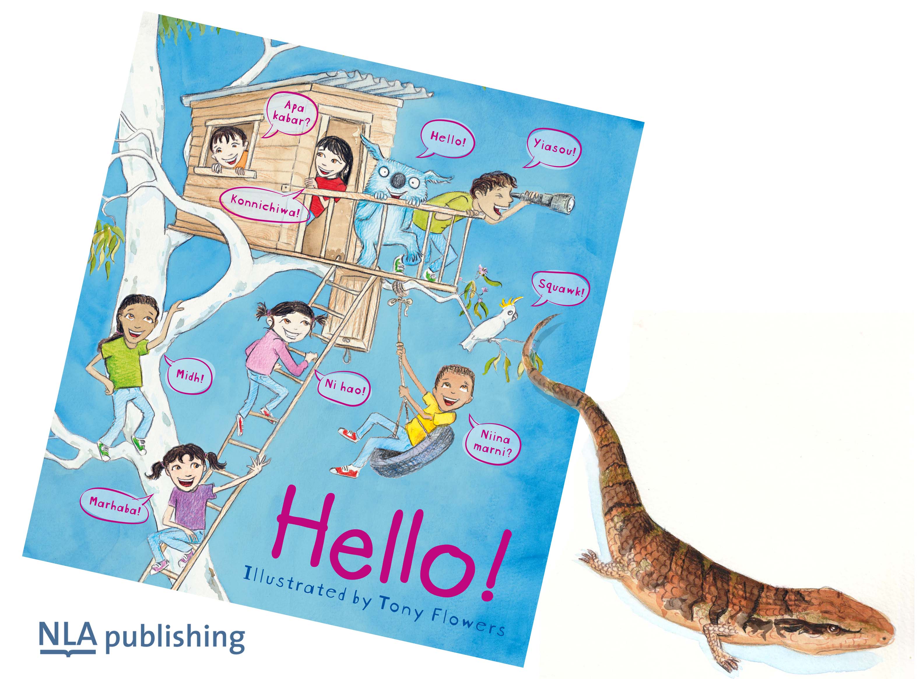 NLA book cover with blue tongue